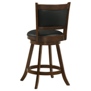  Coaster Furniture Broxton 101919 Upholstered Swivel Counter Chair - Chestnut (Set of 2) IMAGE 6