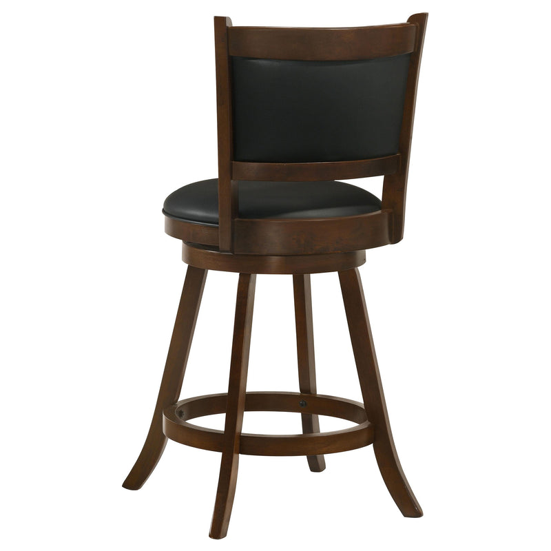  Coaster Furniture Broxton 101919 Upholstered Swivel Counter Chair - Chestnut (Set of 2) IMAGE 6