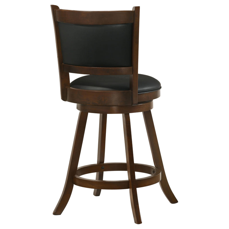  Coaster Furniture Broxton 101919 Upholstered Swivel Counter Chair - Chestnut (Set of 2) IMAGE 7