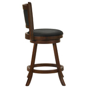  Coaster Furniture Broxton 101919 Upholstered Swivel Counter Chair - Chestnut (Set of 2) IMAGE 8