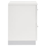 Coaster Furniture Felicity 203502 2-Drawer Nightstand - White High Gloss IMAGE 8