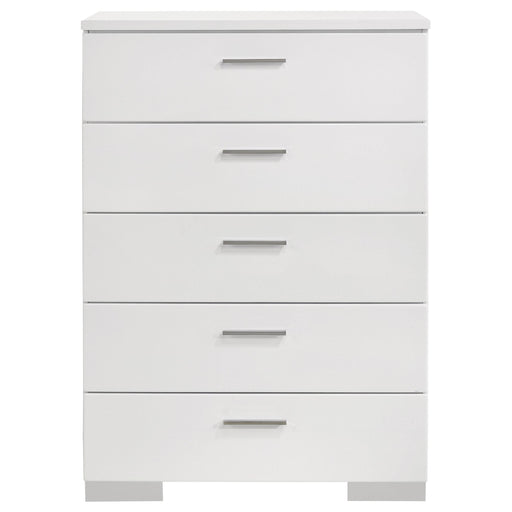Coaster Furniture Felicity 5-Drawer Chest 203505 IMAGE 2
