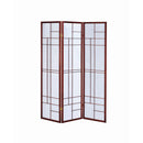  Coaster Furniture Katerina 900110 3-Panel Room Divider Folding Shoji Screen - Cherry IMAGE 2