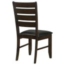 Coaster Furniture Dalila 102722 Wood Dining Side Chair - Cappuccino (Set of 2) IMAGE 6