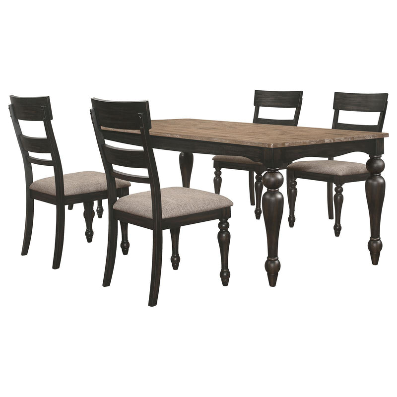 Coaster Furniture Bridget 108221-S5 5 pc Dining Set IMAGE 2