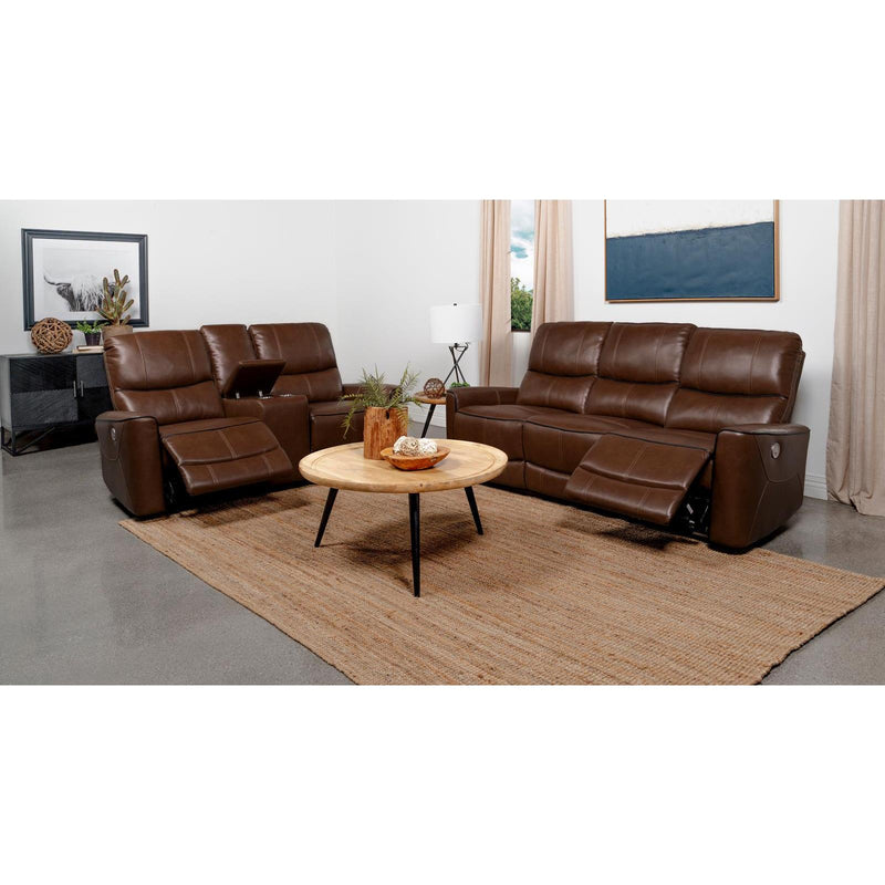  Coaster Furniture Greenfield 610264P-S2 2 pc Power Reclining Living Room Set IMAGE 2
