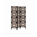  Coaster Furniture Vulcan 900090 3 Panel Room Divider Folding Shoji Screen - Cappuccino IMAGE 1