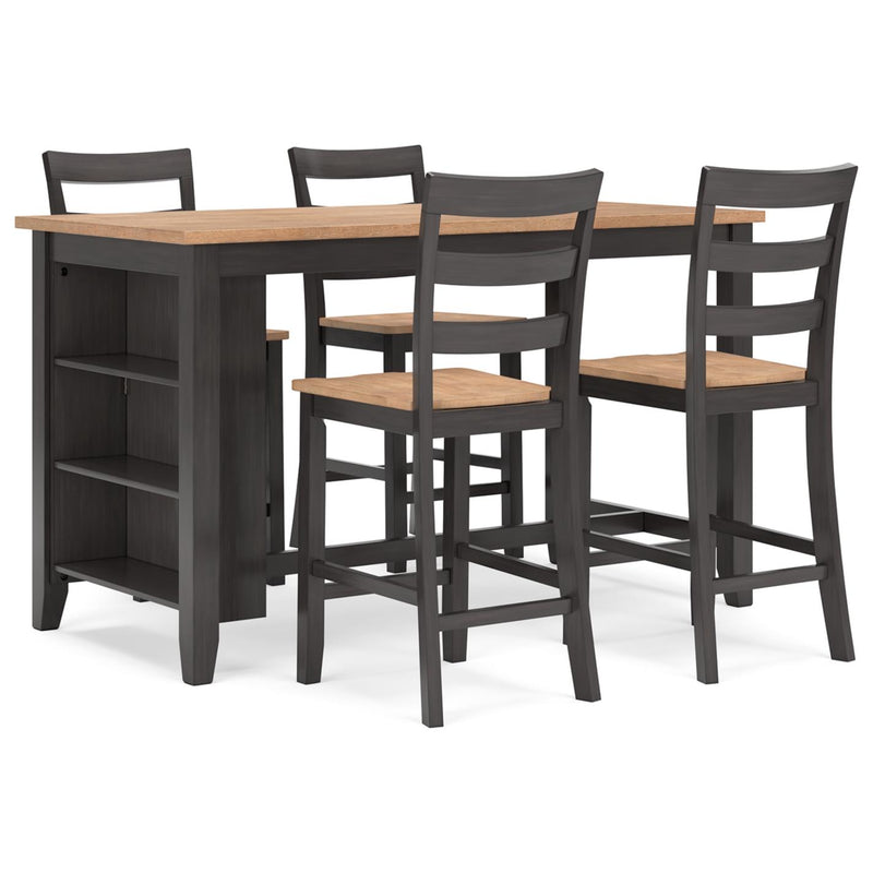  Signature Design by Ashley Gesthaven D396D2 5 pc Counter Height Dining Set IMAGE 1