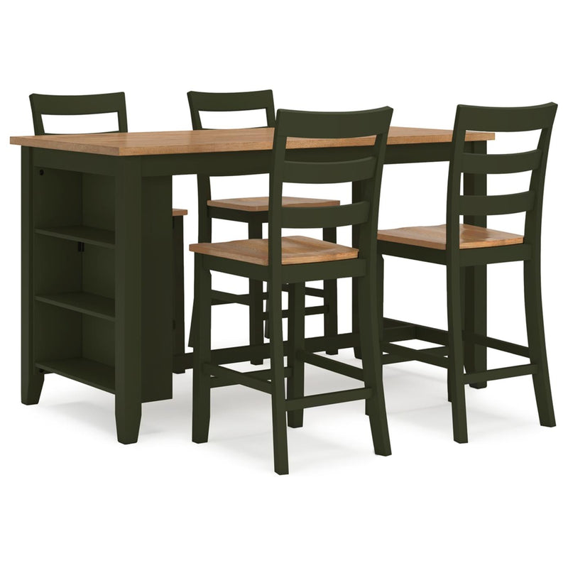  Signature Design by Ashley Gesthaven D401D2 5 pc Counter Height Dining Set IMAGE 1