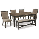 Signature Design by Ashley Tyler Creek D736D11 6 pc Dining Set IMAGE 1