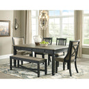 Signature Design by Ashley Tyler Creek D736D6 6 pc Dining Set IMAGE 2
