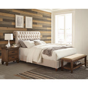  Coaster Furniture Devon 300525Q 57-inch Upholstered Queen Panel Bed - Beige IMAGE 4