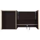  Coaster Furniture Halston 800702 47-inch 2-Drawer Office Desk with Cabinet - Cappuccino IMAGE 11