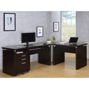 Coaster Furniture Skylar 800894 3-Drawer Home Office Mobile File Cabinet - Cappuccino IMAGE 12