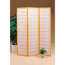  Coaster Furniture Carrie 4621 3-Panel Room Divider Folding Shoji Screen - Natural IMAGE 2