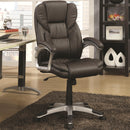 Coaster Furniture Kaffir 800045 Upholstered Adjustable Office Desk Chair - Dark Brown IMAGE 1