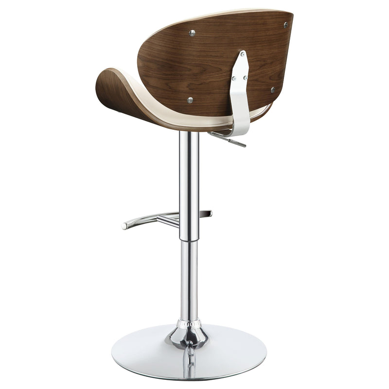  Coaster Furniture Harris 130505 Adjustable Bar Stool - Ecru and Chrome IMAGE 5