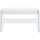 Coaster Furniture Dobrev 800829 48-inch 2-Drawer Writing Desk - White High Gloss IMAGE 7