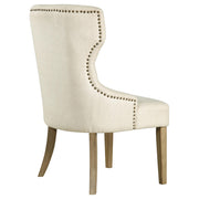  Coaster Furniture Baney 104507 Tufted Upholstered Dining Chair - Beige and Rustic Grey IMAGE 6