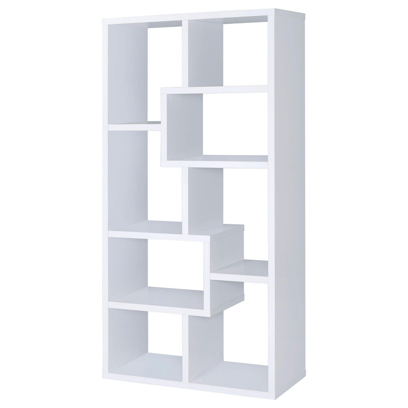 Coaster Furniture Theo 800136 71-inch 7-shelf Bookshelf - White IMAGE 6