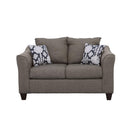  Coaster Furniture Salizar 506022 Upholstered Flared Arm Loveseat - Charcoal Grey IMAGE 2
