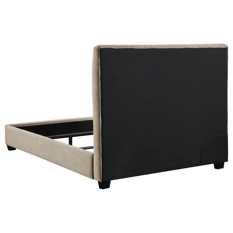  Coaster Furniture Chloe 300007F Upholstered Full Panel Bed - Oatmeal IMAGE 3