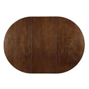  Coaster Furniture Jedda 105361 Oval 60-inch Extension Leaf Dining Table - Dark Walnut IMAGE 2