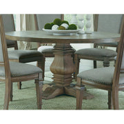  Coaster Furniture Florence 180200 Round 60-inch Wood Dining Table - Rustic Honey IMAGE 2