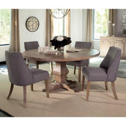  Coaster Furniture Florence 180200 Round 60-inch Wood Dining Table - Rustic Honey IMAGE 5