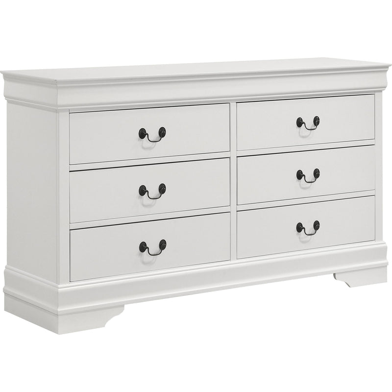  Coaster Furniture Louis Philippe 202441KE-S4 6 pc King Sleigh Bedroom Set IMAGE 4