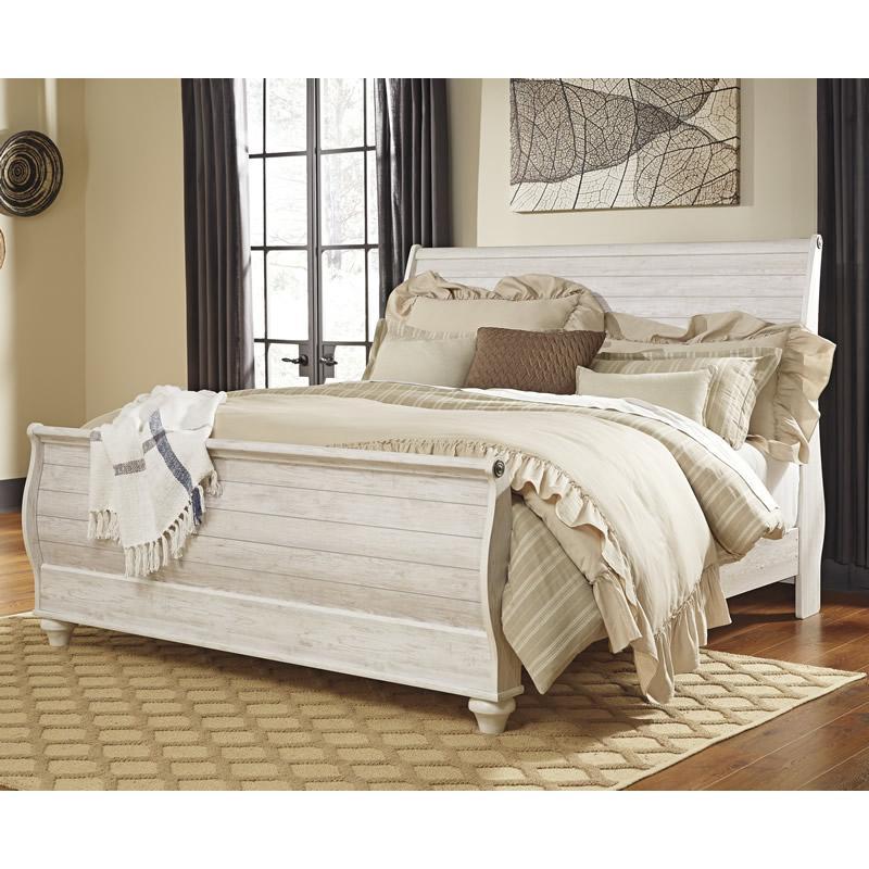  Signature Design by Ashley Willowton B267B61 7 pc King Sleigh Bedroom Set IMAGE 2