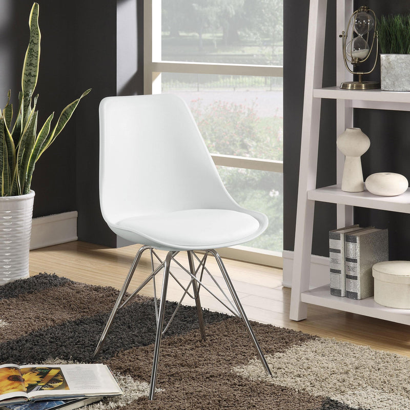 Coaster Furniture Juniper 102792 Polypropylene Dining Side Chair - White (Set of 2) IMAGE 7