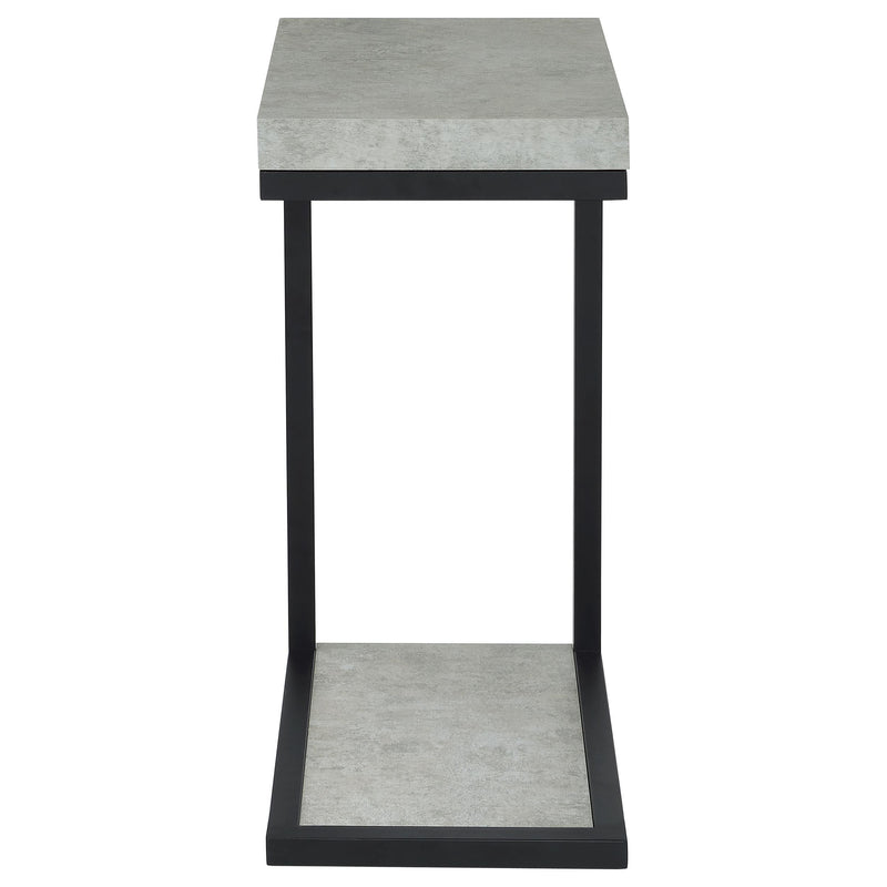 Coaster Furniture Beck 902933 Engineered Wood C-Shape Sofa Side Table - Cement IMAGE 2