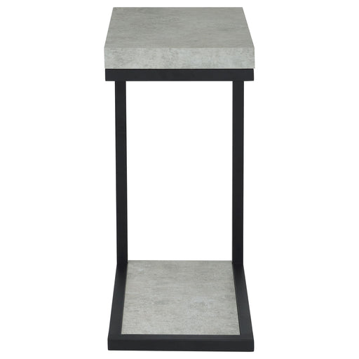 Coaster Furniture Beck 902933 Engineered Wood C-Shape Sofa Side Table - Cement IMAGE 2