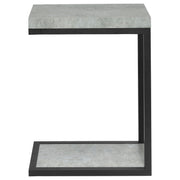 Coaster Furniture Beck 902933 Engineered Wood C-Shape Sofa Side Table - Cement IMAGE 3