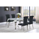  Coaster Furniture Betty 105072 Velvet Upholstered Dining Side Chair - Black (Set of 4) IMAGE 10