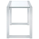 Coaster Furniture Hartford 800746 47-inch Glass Top Writing Desk - Chrome IMAGE 8