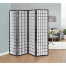  Coaster Furniture Roberto 902631 4-Panel Room Divider Folding Shoji Screen - Dark Grey IMAGE 2