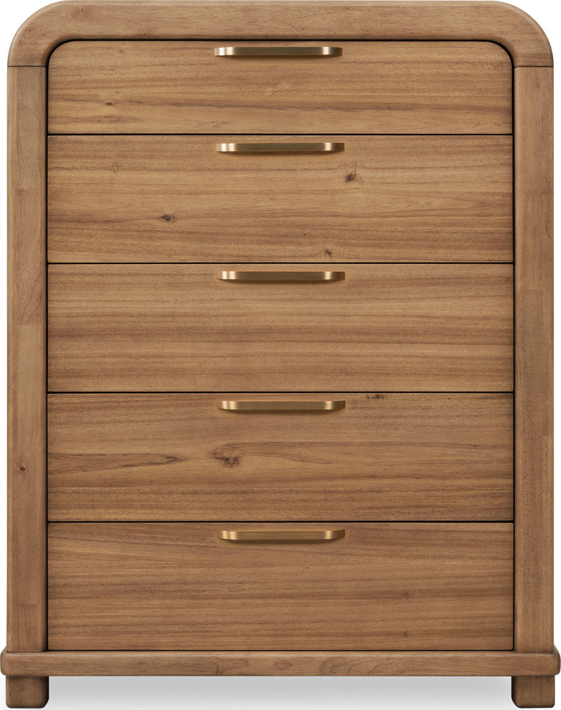 Kione - Five Drawer Acacia Wood Chest - Lioness