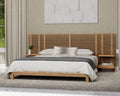 Tanner - Solid Ash Wall Bed With Integrated Nightstands