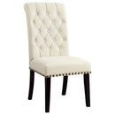  Coaster Furniture Alana 190162 Fabric Upholstered Dining Side Chair - Beige (Set of 2) IMAGE 1