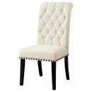  Coaster Furniture Alana 190162 Fabric Upholstered Dining Side Chair - Beige (Set of 2) IMAGE 3