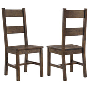 Coaster Furniture Coleman 107042 Dining Side Chair - Rustic Golden Brown (Set of 2) IMAGE 1