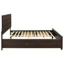 Coaster Furniture Kauffman 204390KW Wood California King Storage Panel Bed - Dark Cocoa IMAGE 8
