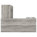 Coaster Furniture Yvette 801516 60-inch 3-Drawer L-Shape Computer Desk - Grey Driftwood IMAGE 9