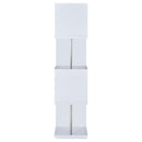  Coaster Furniture Baxter 801418 67-inch 4-shelf Bookshelf - White and Chrome IMAGE 6