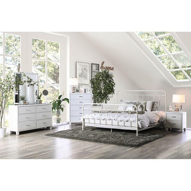 Furniture of America Iria California King Bed CM7701WH-CK IMAGE 2