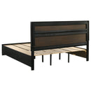  Coaster Furniture Miranda 206361KE 51-inch Wood Eastern King Storage Panel Bed - Black IMAGE 4
