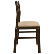 Coaster Furniture Bucknell 130005 3-piece Round Drop Leaf Dining Table Set - Cappuccino IMAGE 11
