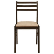 Coaster Furniture Bucknell 130005 3-piece Round Drop Leaf Dining Table Set - Cappuccino IMAGE 5